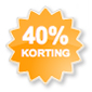 40% korting