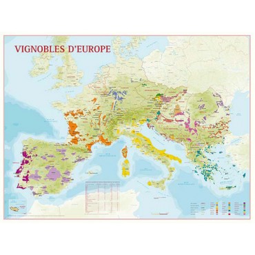 Benoit - Kaart wijngaarden Europa (Rol)