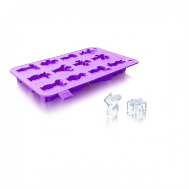 Vacu Vin - Ice Cube Tray Party People (paars)