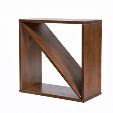 Wijnrek Kabinett 2 gebeitst en gelakt