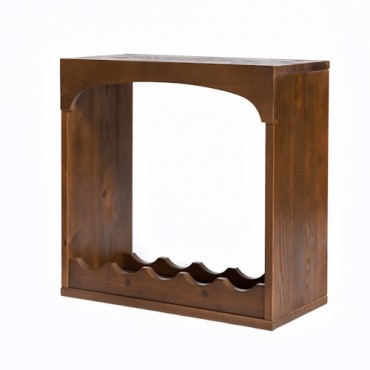 Wijnrek Kabinett 10 gebeitst en gelakt