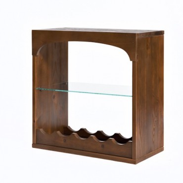 Wijnrek Kabinett 13 gebeitst en gelakt