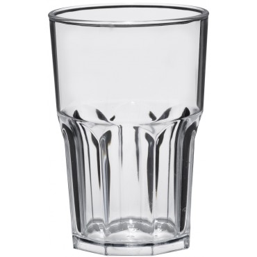 Plastic glas Tumbler Rock Shiny 400cc, pakket van 5 stuks