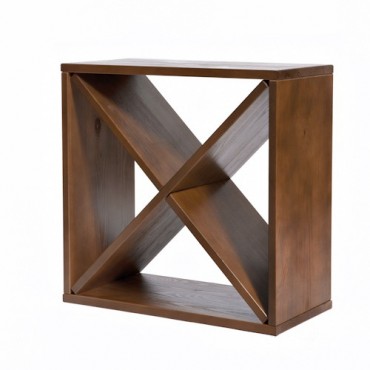 Wijnrek Kabinett 1 gebeitst en gelakt