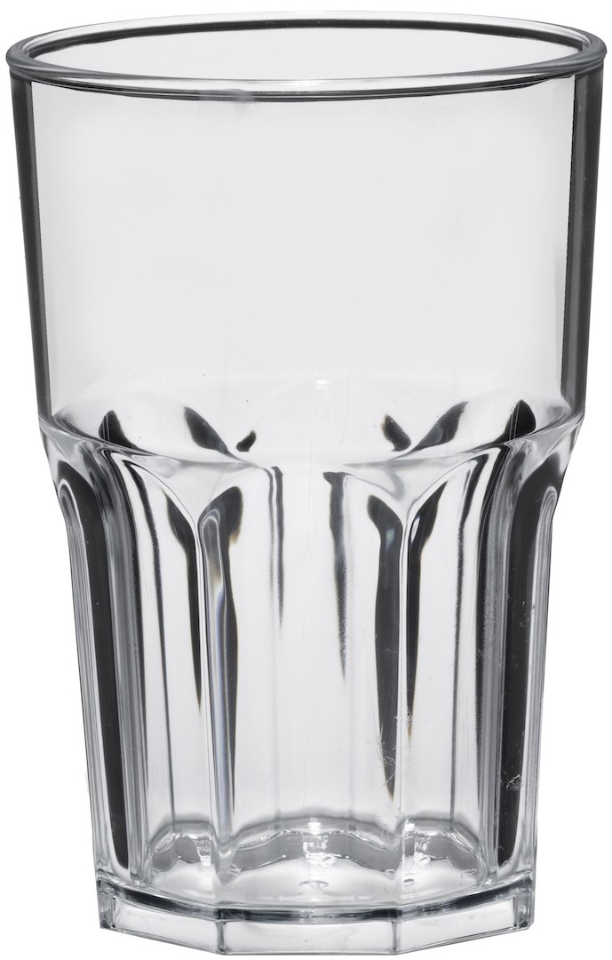 Plastic glas Tumbler Rock Shiny 400cc, pakket van 200 stuks