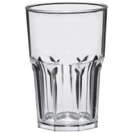 Plastic glas Tumbler Rock Shiny 400cc, pakket van 5 stuks